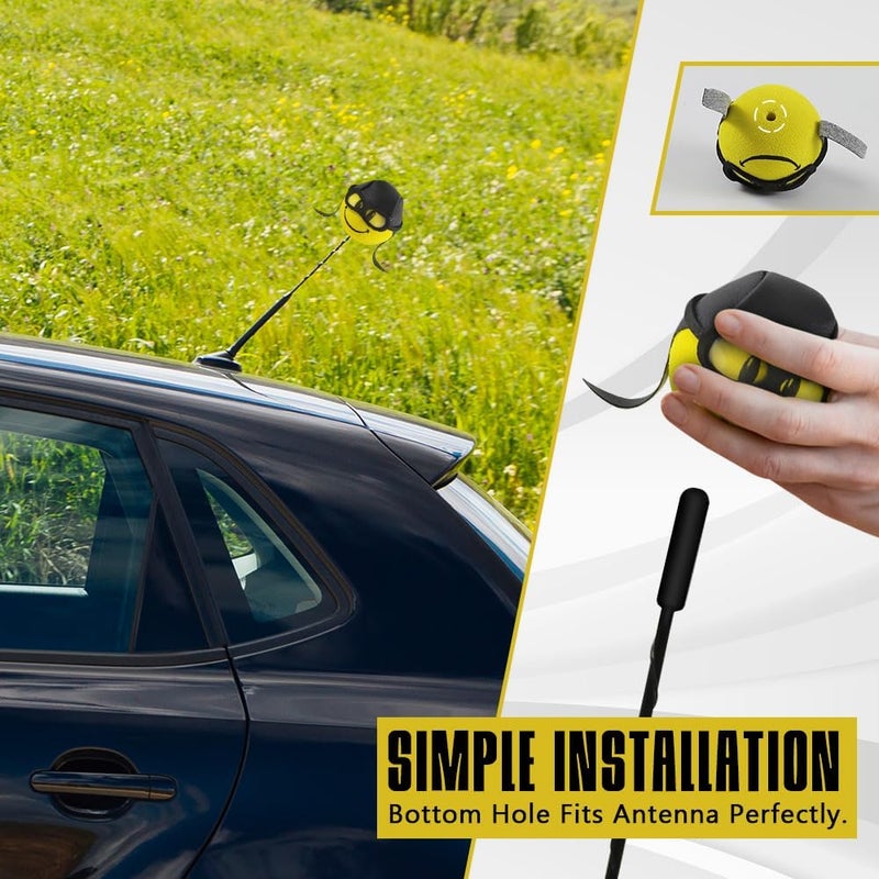 Hbxdeco Car Antenna Topper, Cute Pilot Foam Car Antenna Ball, Antenna Toppers for Vehicles, Easy to Find Car in The Parking Lot, Universal Exterior Decorations Car Accessories - Image 5